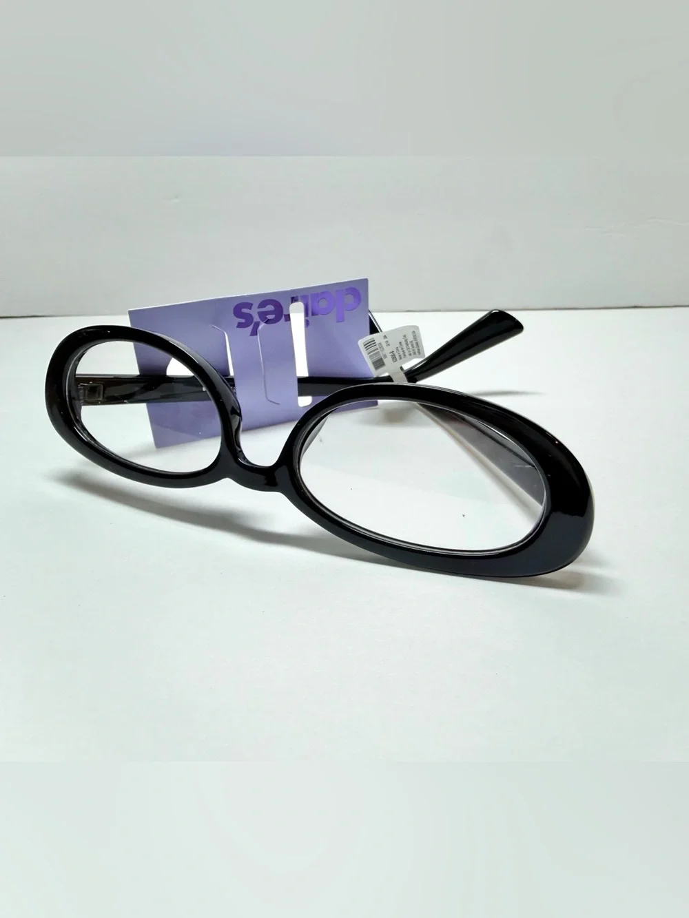 Claire's Black Oval Cat-Eye Fashion Glasses